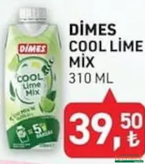DİMES COOL LİME MİX MEYVE SUYU 310 ML fiyat ve kampanya bilgisi